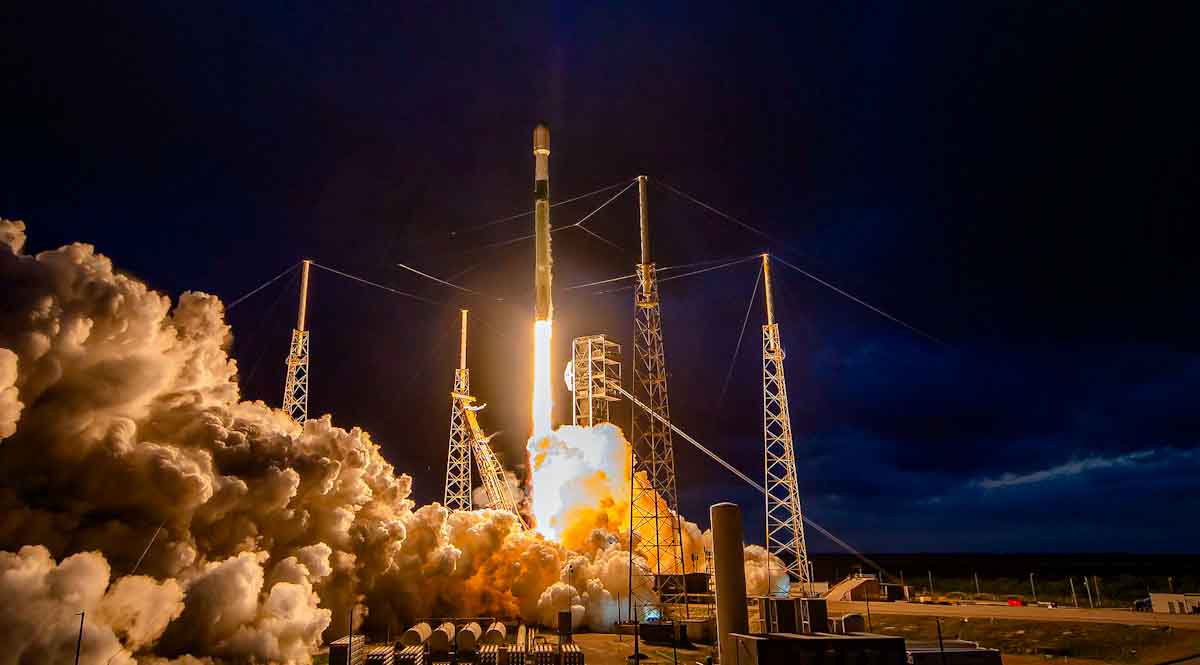 Spacex launch, 19 February