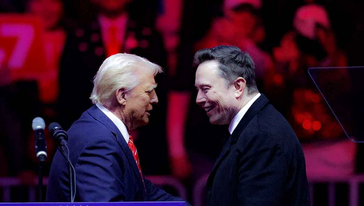 Elon Musk, chief executive officer of Tesla & U.s. President Donald Trump