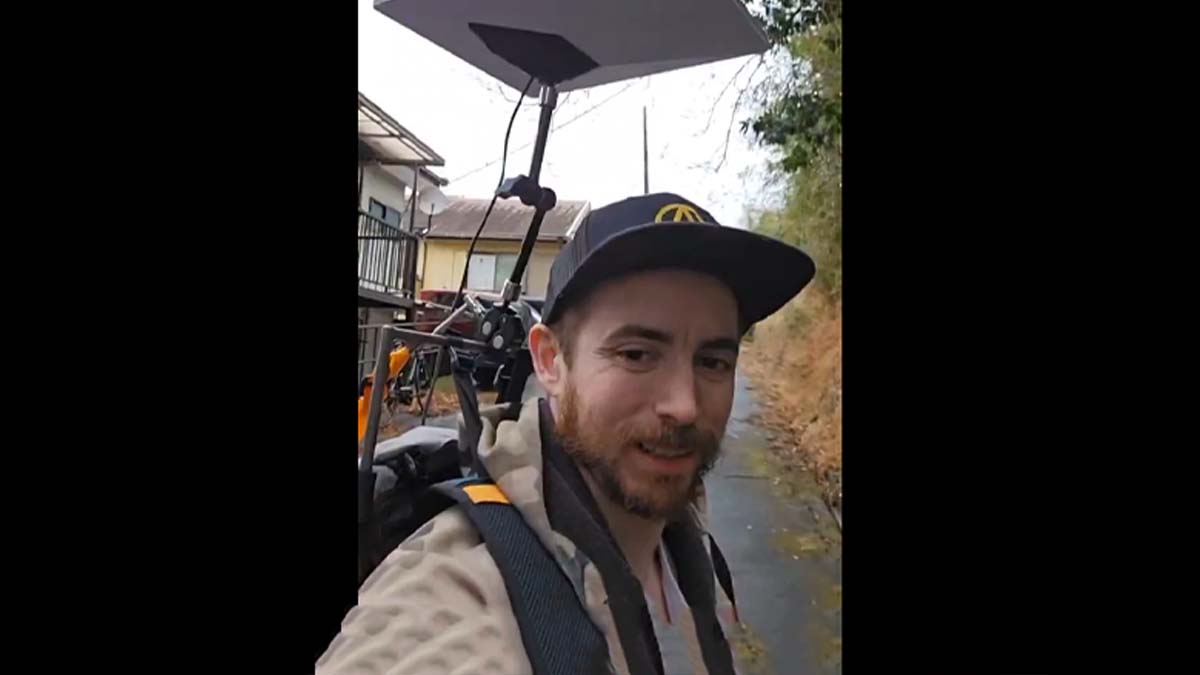 Michael stated that Starlink is perfect for livestreaming during hiking in Japan’s rural areas