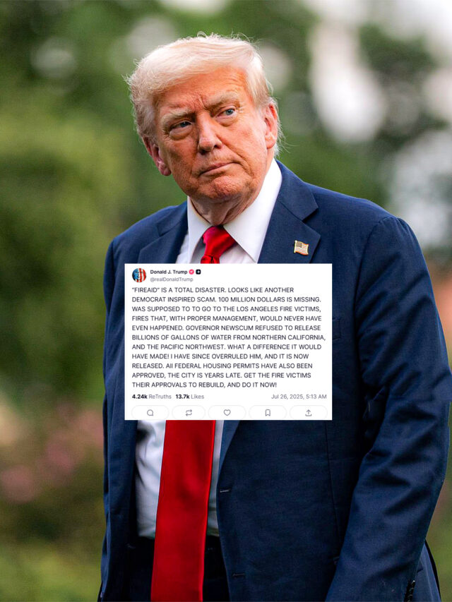 Trump Calls FireAid a ‘Democrat Scam’