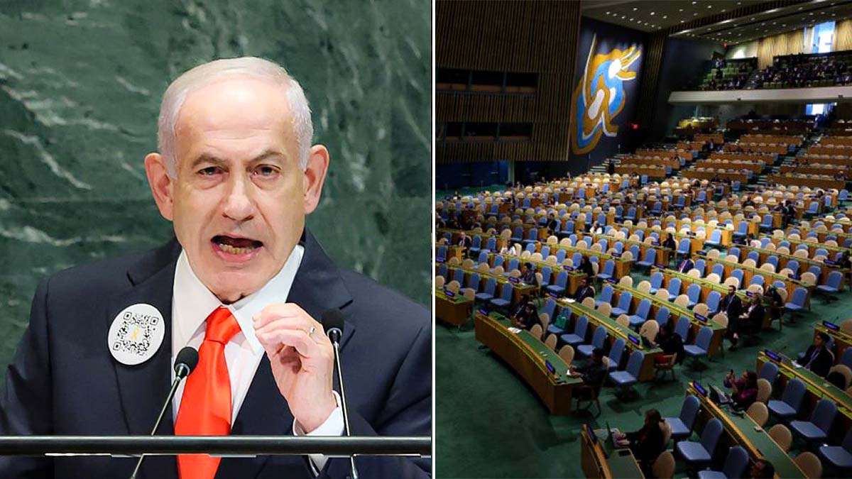 During Israeli Prime Minister Benjamin Netanyahu's speech, leaders from 50 countries walked out