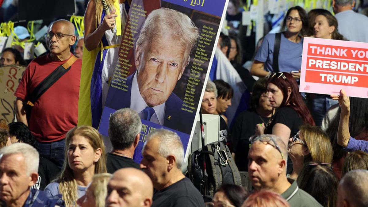 Millions of Israelis shouted "Thank you, Trump!" as he secured a peace agreement to end the Israel-Hamas war